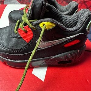 Kids Black and Red Sneakers